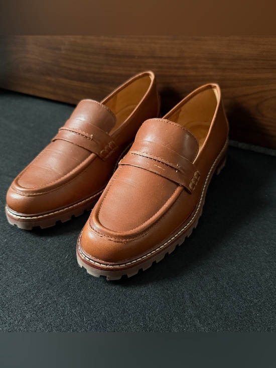 Madewell Shoes - Madewell Corine Lugsole Loafer Women's Size 7 Camel Brown Leather